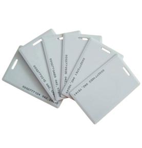 Cárta aitheantais ionduchtaithe saincheaptha RFID tinreamh rialaithe rochtana maoine TK4100 sliseanna cárta tiubh 125k minicíocht íseal LF cárta bán ball