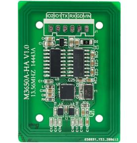 Modúl léitheoir cárta IC RFID gan tadhall ardmhinicíochta S50 port srathach ionduchtúcháin RS232 TTL a léamh agus a scríobh