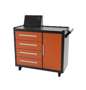 UHF RFID Tool Cart Ardluais Inrianaitheacht Bainistíochta Campa Saothair Eitlíochta Iarnróid