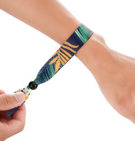 banna láimhe rfid banna láimhe aistrithe teirmeach indiúscartha lipéad fite banna láimhe taispeántas wristband iontrála clós súgartha