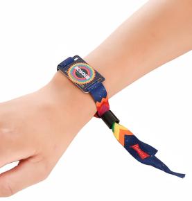 Banna láimhe lipéad fite cliste RFID indiúscartha lipéad fite wristband imeacht iontrála minicíochta raidió bracelet poileistear cárta poileistir