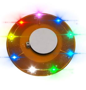Cárta ionduchtaithe solais éighníomhach sliseanna astaithe solais NFC il-datha roghnach solas cliste sliseanna faoi stiúir
