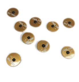 Trastomhas lipéad leictreonach solúbtha FPC 8MM jewelry lipéad frith-ghóchumtha pacáistiú sliseanna lipéad frith-mhiotail NFC roghnach