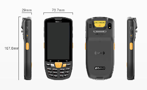 Scanadh barrachóid tionsclaíoch fardal stórais PDA NFC ERP WMS scanadh barrachód ríomhaire boise 3