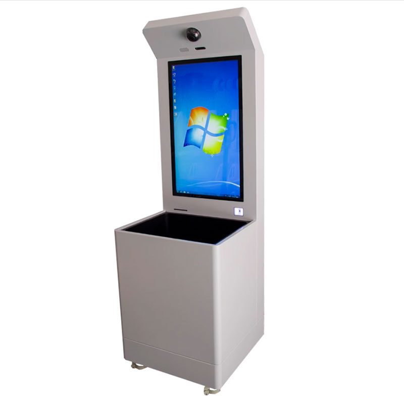 Teirminéal féinseirbhíse clár airgid cliste RFID UHF UHF ardán socraíochta léitheoireachta ingearach tag leictreonach 3 